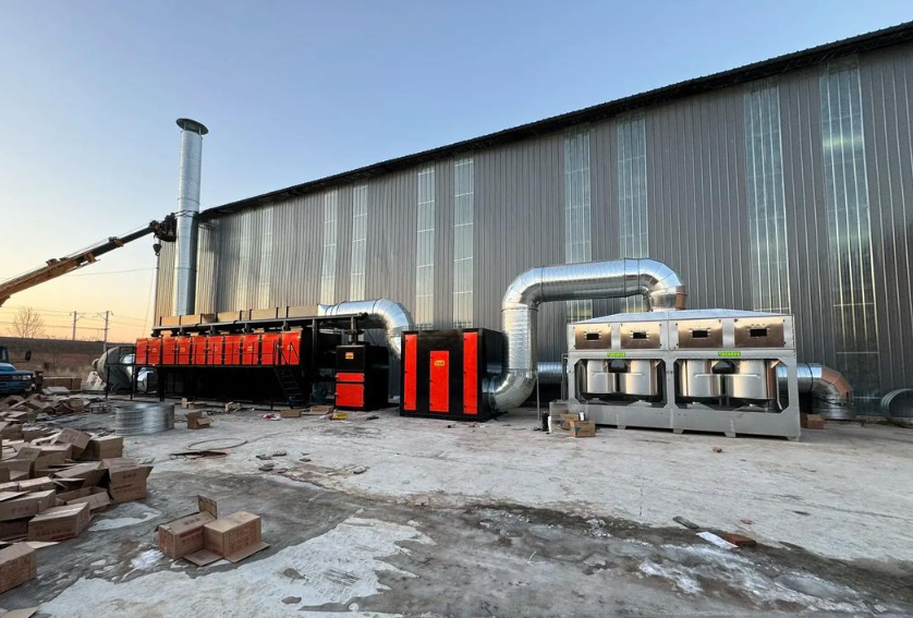 鄭州催化燃燒設(shè)備生產(chǎn)車間實景