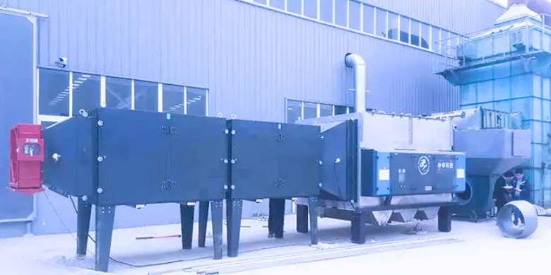 工業靜電式油煙處理設備安裝現場2.png